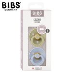 BIBS: smoczek uspokajający kauczuk Hevea 2-pack KHAKI & DUSTY BLUE M - obrazek 2