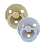 BIBS: smoczek uspokajający kauczuk Hevea 2-pack KHAKI & DUSTY BLUE M - obrazek 4