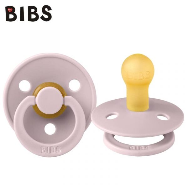 BIBS: smoczek uspokajający kauczuk Hevea PINK PLUM S
