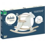 Vilac: Biały konik na biegunach z oparciem - obrazek 3