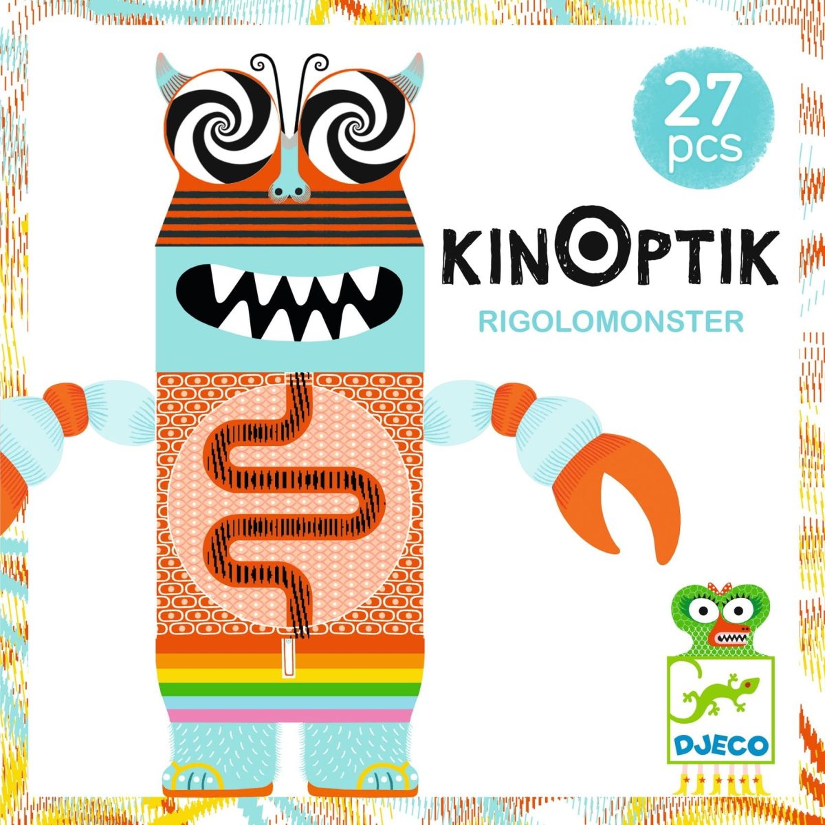 Djeco: Kinoptik POTWORKI RIGOLO 27 elem. - obrazek 1