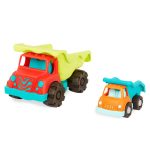 B.TOYS: Dump Truck Duo – zestaw dwóch wywrotek z OLBRZYMIĄ ciężarówką Colossal Cruiser