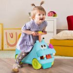b.toys: jeździk hipopotam z klockami Locbloc Hippo Ride-On - obrazek 3