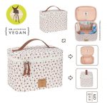 Lassig: kosmetyczka kuferek podróżny na akcesoria Flowers White - obrazek 2