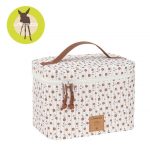 Lassig: kosmetyczka kuferek podróżny na akcesoria Flowers White