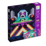 Djeco: Zestaw artystyczny PIXEL ART - NAJEŹDŹCY 5+