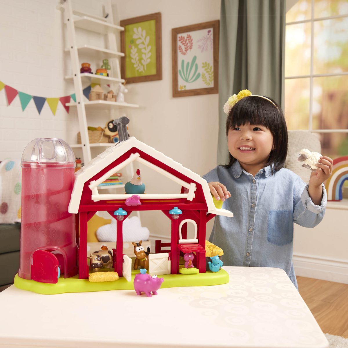 B.TOYS: interaktywna zagroda z odgłosami zwierząt Musical Fun Farm - obrazek 3