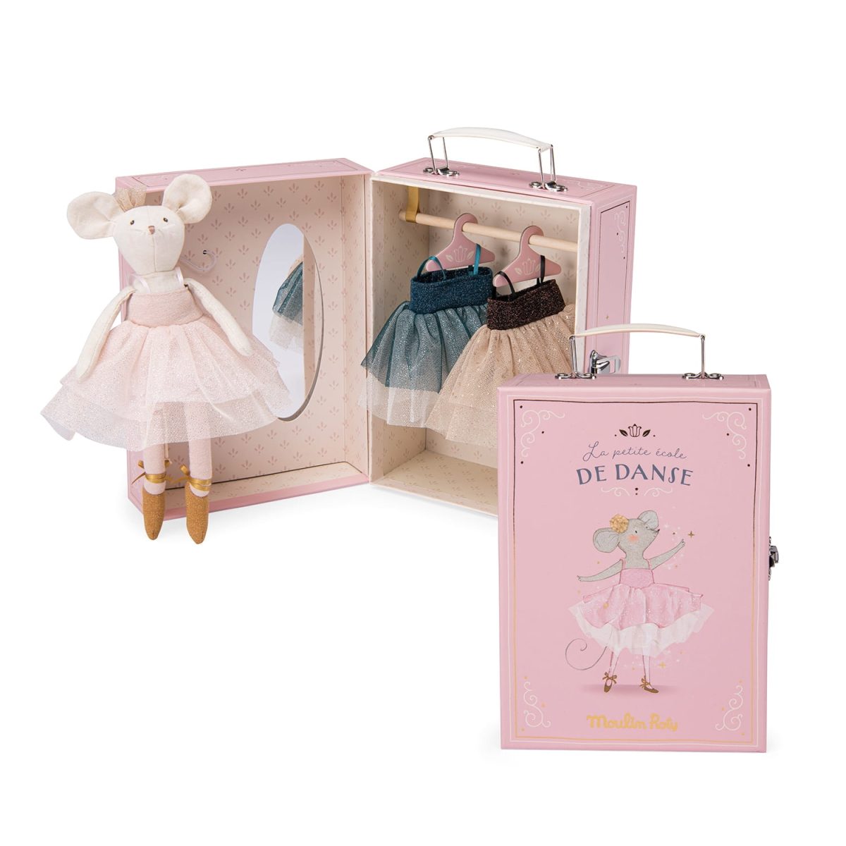 Moulin Roty: Ecole De Dans - Myszka balerina z garderobą Tutu - obrazek 1