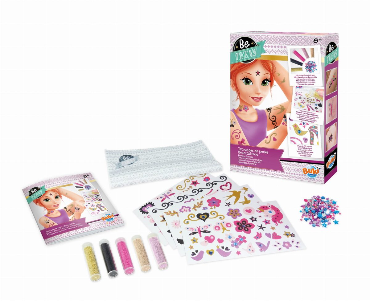 Buki: zestaw Be Teens PEREŁKOWE TATUAŻE - obrazek 2