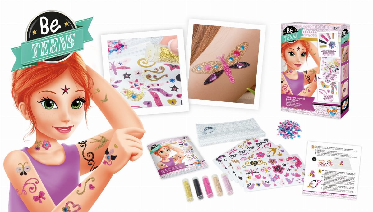 Buki: zestaw Be Teens PEREŁKOWE TATUAŻE - obrazek 3