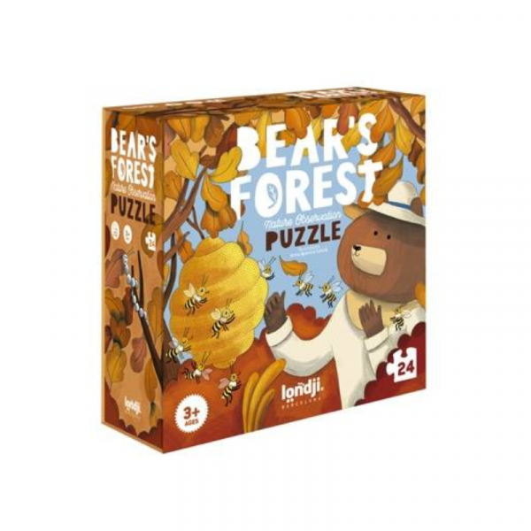 LONDJI: Puzzle z grą obserwacyjną Bear's Forest