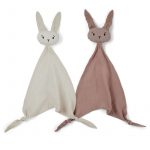 nuuroo: 2 przytulanki z bawełny organicznej ADO Creme/Rose