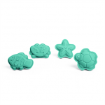 BIGJIGS: silikonowe foremki do piasku Eggshell Green