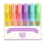 Djeco: zestaw zakreślacze PASTELOWE 6 szt.