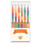 Djeco: Zestaw 6 długopisów żelowych tęczowych