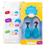 Nana’s Manners: zestaw widelec i łyżka TEAL BLUE | ETAP 2 - obrazek 3