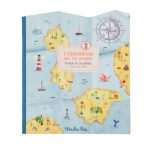 Moulin Roty: Kolorowanka z naklejkami ODKRYWANIE ŚWIATA