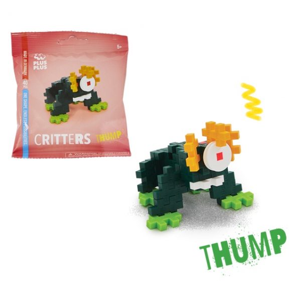 PLUS-PLUS: klocki MINI saszetka potworek Thump 40 el.