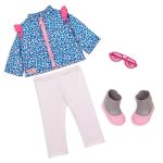 Our Generation: zestaw ubranek dla lalek z kurtką w panterkę LOVELY LEOPARD