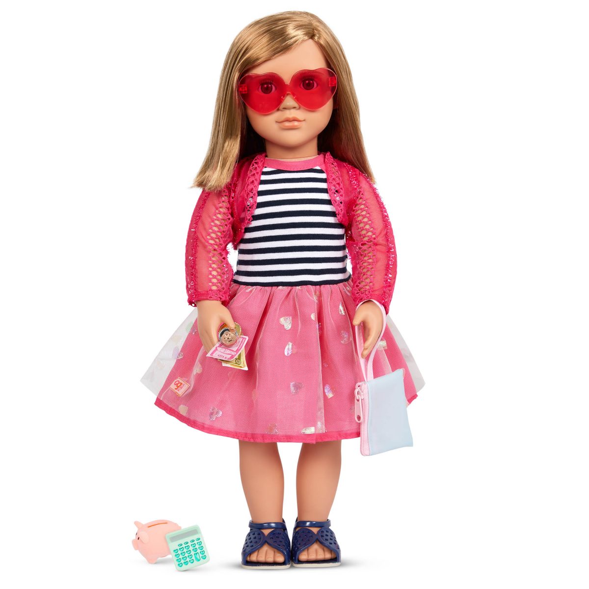 Our Generation: zestaw ubranek PRETTY PENNY ze skarbonką - obrazek 2