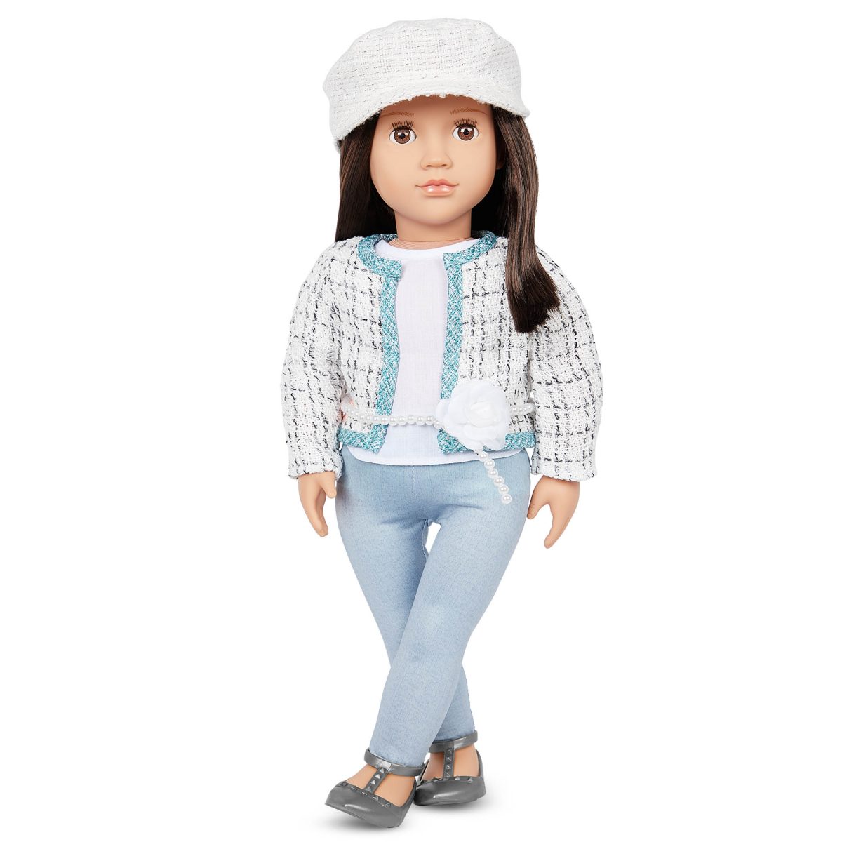 Our Generation: lalka LYSIE 46cm – brunetka w żakiecie - obrazek 1
