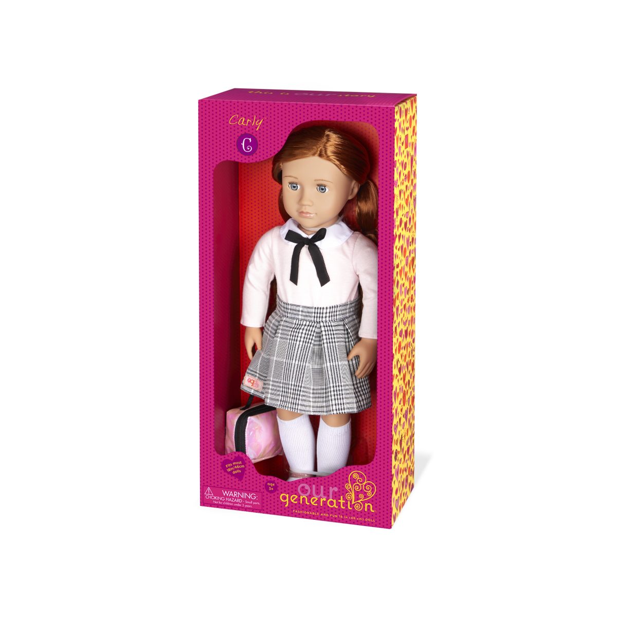 BD31369_PKG Our Generation: lalka CARLY 46cm - rudowłosa uczennica - obrazek 3