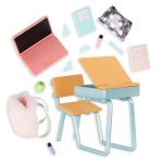 LORI: Lalka LORI UCZENNICA z ŁAWKĄ SZKOLNĄ i akcesoriami - obrazek 4