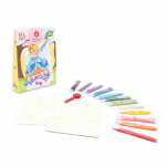 SABBIARELLI: Zestaw do kolorowania piaskiem Księżniczki 3l+ - obrazek 2