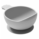 Nana's Manners Miska silikonowa z przyssawką i uchwytem GREY