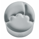 Nana's Manners Talerz silikonowy z przyssawką GREY