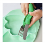 Nana's Manners Talerz silikonowy z przyssawką GREEN - obrazek 2