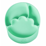 Nana's Manners Talerz silikonowy z przyssawką GREEN