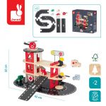 Janod: Drewniana remiza strażacka z akcesoriami Bolid 2+ - obrazek 9