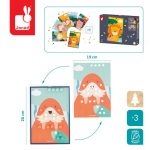 Janod: Układanka drewniana mozaika Zwierzątka 3+ - obrazek 2