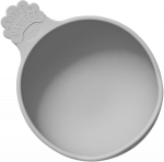 Nana's Manners Miska silikonowa z przyssawką i uchwytem GREY - obrazek 2