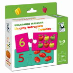 Kapitan Nauka: Układanki Malucha: Liczymy warzywa i owoce