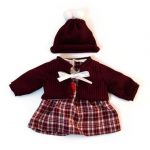 Miniland: Komplet z sukienką na chłodne dni 38cm