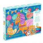 DJECO Zestaw art. szablony CYRKOWE ZWIERZĘTA 18m+