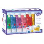 Djeco: Farby do malowania palcami brokatowe 18m+