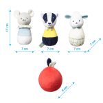 BabyOno: pluszowe kręgle FRIENDS - obrazek 2