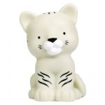 A Little Lovely Company: mała lampka nocna Biały Tygrysek