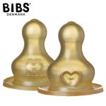 BIBS: antykolkowy smoczek kauczuk Hevea 2-PACK SLOW FLOW