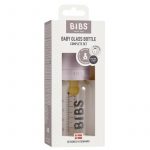 BIBS: BABY GLASS BOTTLE DUSKY LILAC antykolkowa butelka szklana 110 ml - obrazek 2