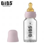 BIBS: BABY GLASS BOTTLE DUSKY LILAC antykolkowa butelka szklana 110 ml
