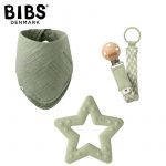 BIBS: MY FIRST 6 MONTHS SAGE zestaw prezentowy