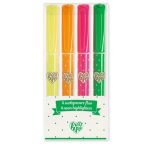 Djeco: Lovely Paper Zestaw 4 fluorescencyjnych zakreślaczy