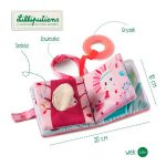 Lilliputiens: książeczka wielofunkcyjna z gryzakiem Jednorożec Louise - obrazek 2