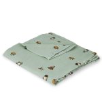 nuuroo: muślinowy otulacz Space Light Green 120 x 120 cm