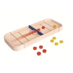 Plan Toys: drewniana gra Shuffleboard i Cymbergaj 2w1