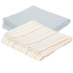 Little Dutch: otulacze 70 x 70cm Vintage Sunny Stripes / Pure Soft Blue
